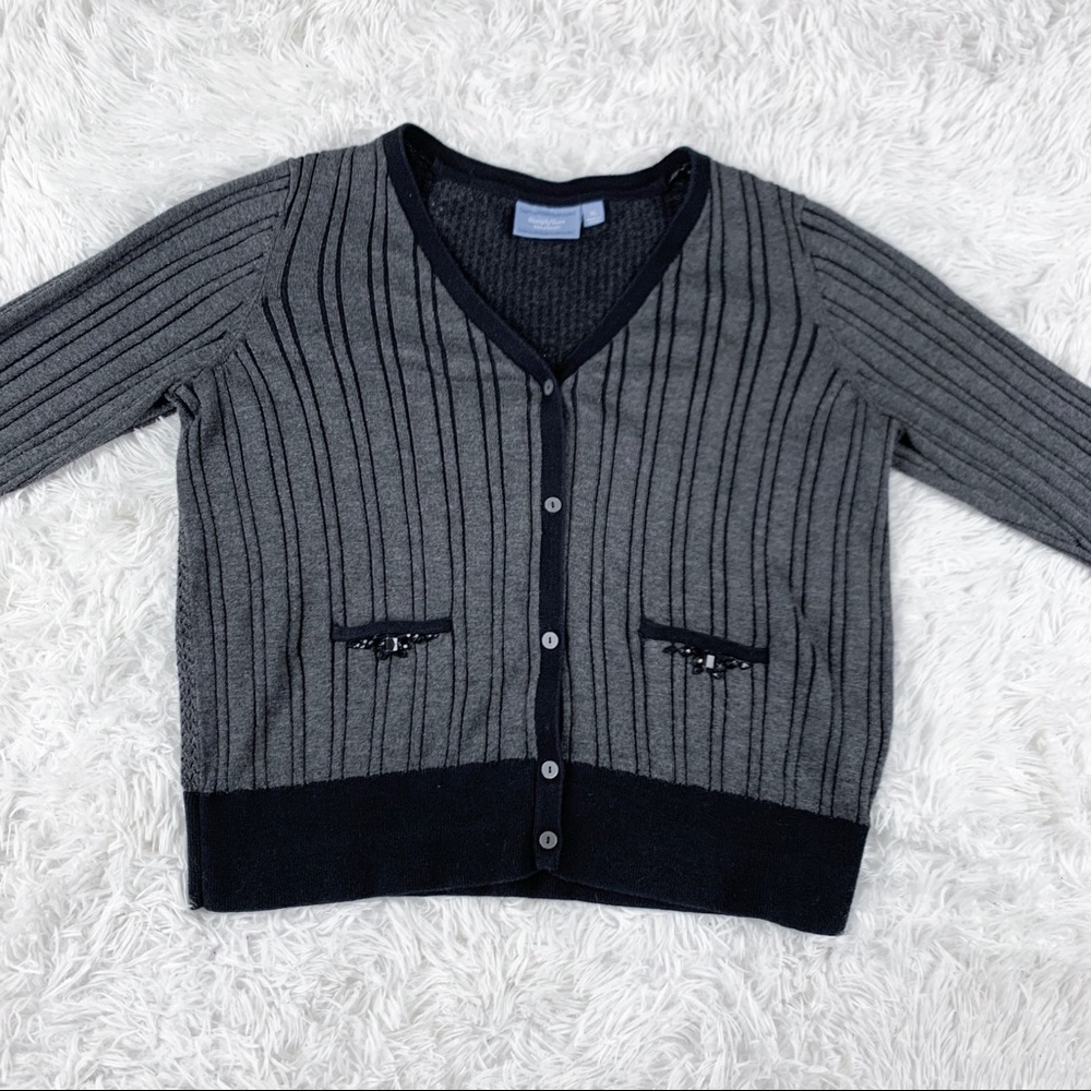 Simply Vera - Vera Wang Gray + Black Sweater